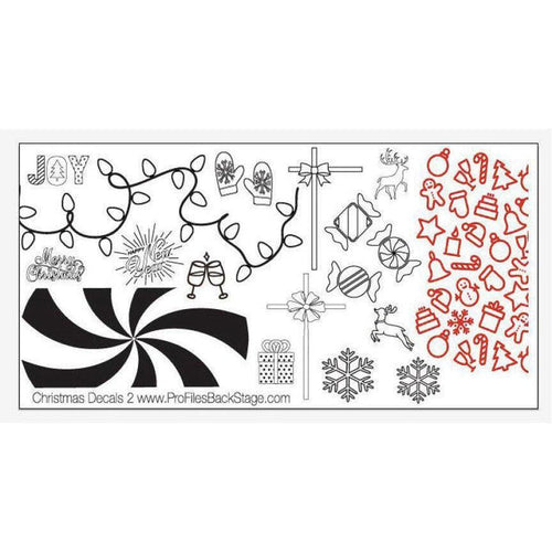PF Stamping Plate Christmas Decals 2