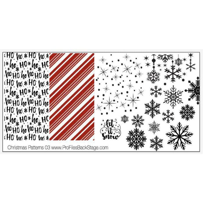 PF Stamping Plate Christmas Patterns 3