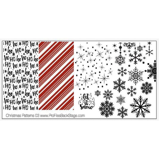 PF Stamping Plate Christmas Patterns 3
