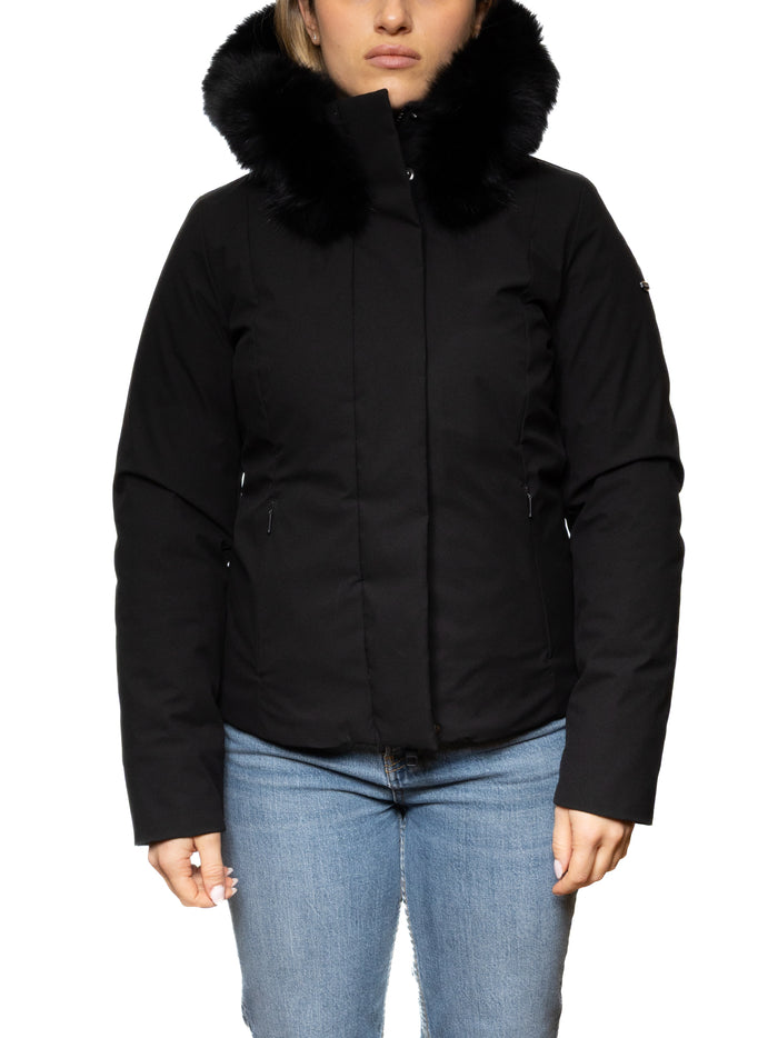 REFRIGIWEAR piumino shortlady nero W99208 SHORTLADY-G06000