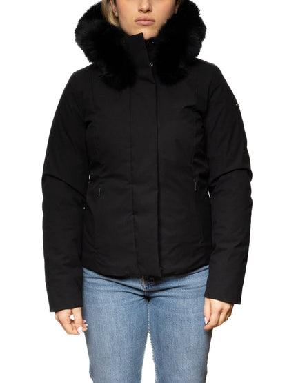 REFRIGIWEAR piumino shortlady nero W99208 SHORTLADY-G06000