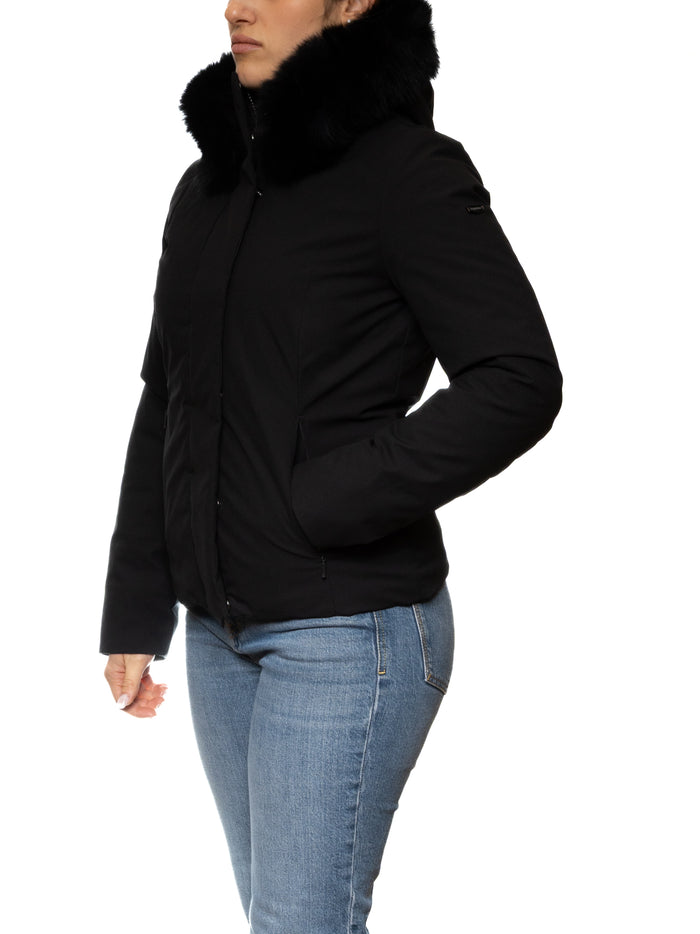 REFRIGIWEAR piumino shortlady nero W99208 SHORTLADY-G06000