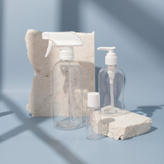 Plastic Bottle PET 'Semi Squat' - 500ml - (Trigger Spray) - 28mm (28/410)