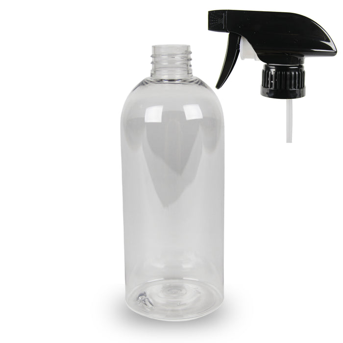 Plastic Bottle PET 'Semi Squat' - 500ml - (Trigger Spray) - 28mm (28/410)