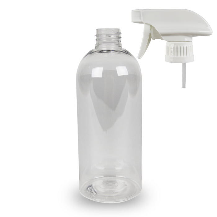 Plastic Bottle PET 'Semi Squat' - 500ml - (Trigger Spray) - 28mm (28/410)
