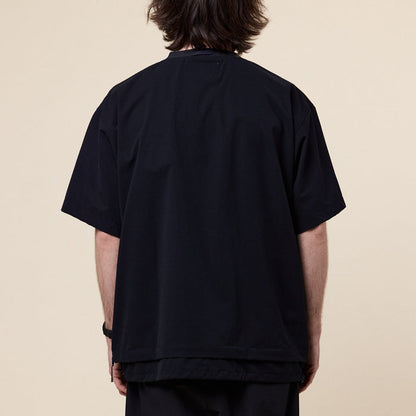 Poliquant - Short Sleeve Layered Pullover - Black