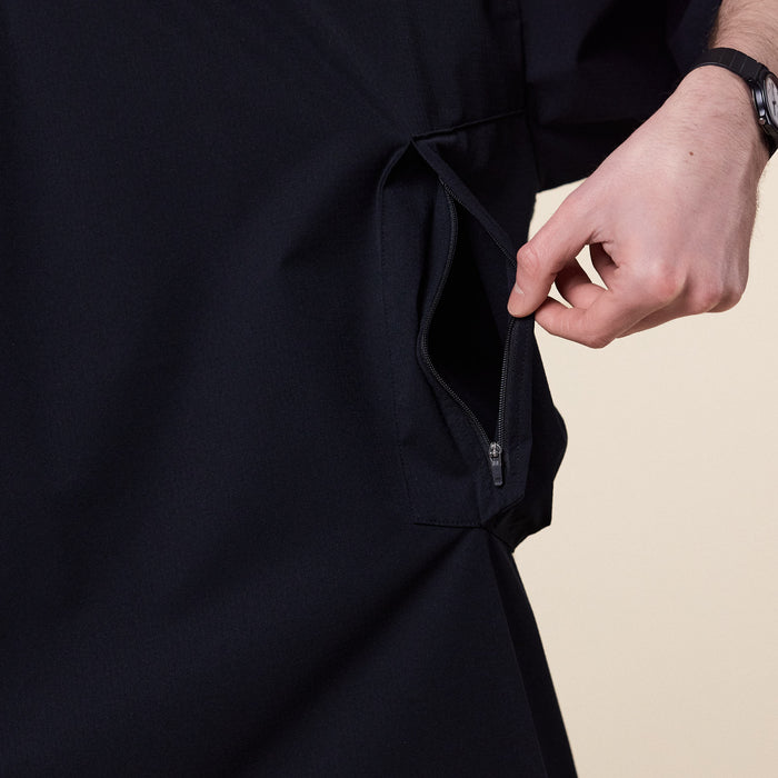 Poliquant - Short Sleeve Layered Pullover - Black