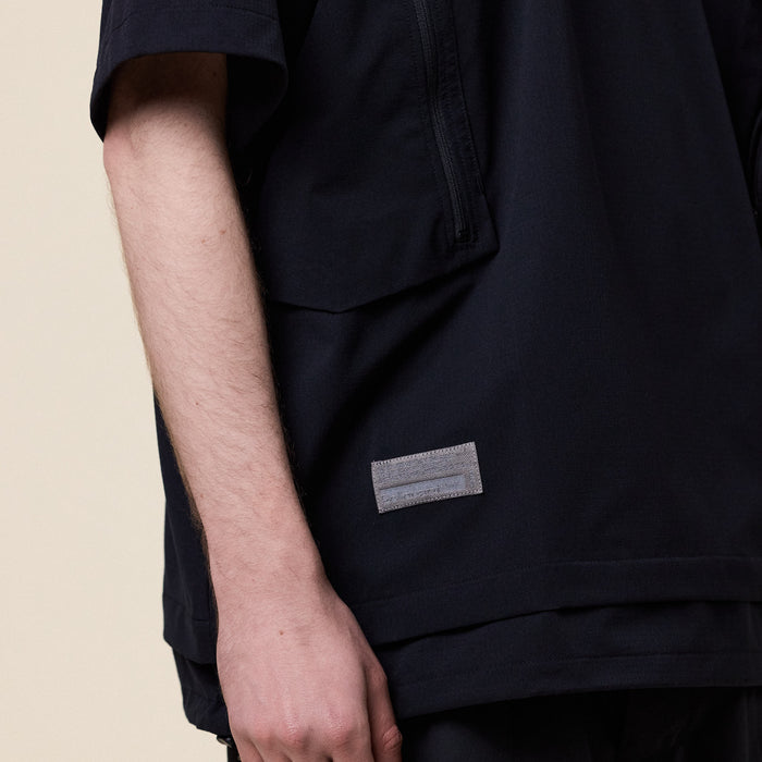 Poliquant - Short Sleeve Layered Pullover - Black
