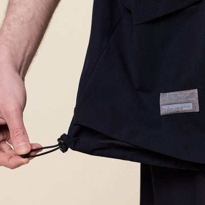 Poliquant - Short Sleeve Layered Pullover - Black