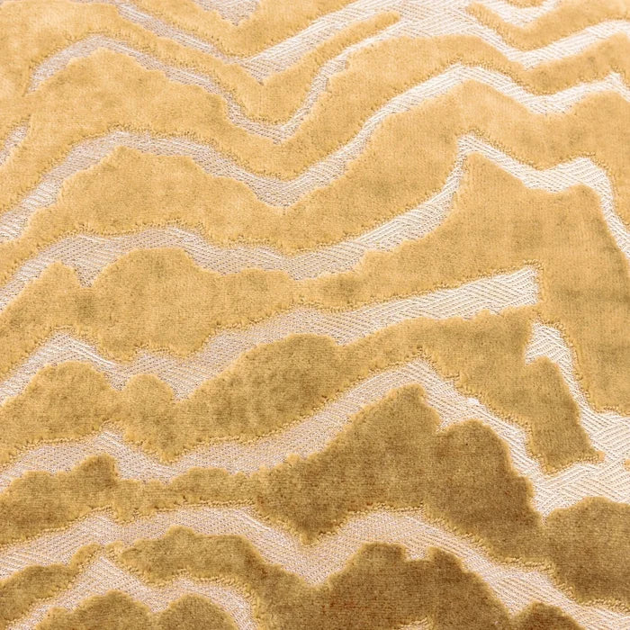 Polter Amber Velvet Pattern Feather Filled Cushion - 50x50cm Textiles