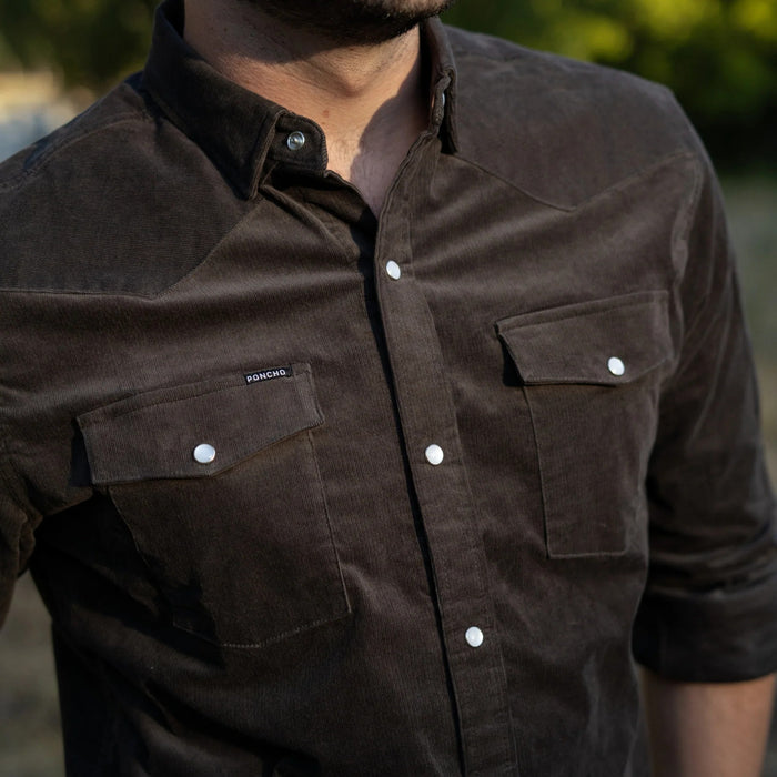 Poncho Men's Corduroy Long Sleeve - The Dusty Burrow