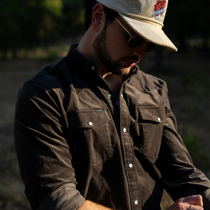 Poncho Men's Corduroy Long Sleeve - The Dusty Burrow