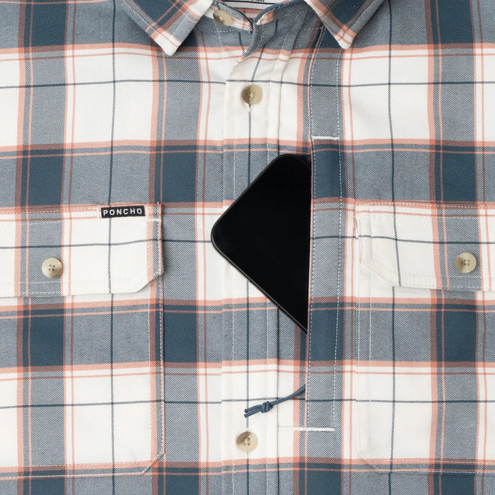 Poncho Men's Performance Flannel - The Half Moon