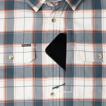 Poncho Men's Performance Flannel - The Half Moon