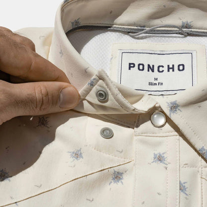 Poncho Men's Short Sleeve Western Performance - The Llano - SLIM