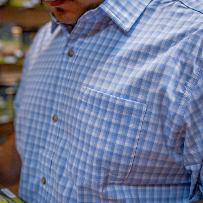 Poncho Men's Ultra-Lite Short Sleeve Performance - The Blue Runner