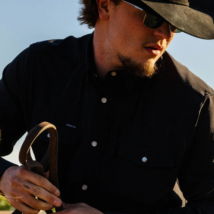 Poncho Men's Western Performance Long Sleeve - The Piedras Negras