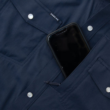 Poncho Men's Western Short Sleeve Performance - The Del Mar
