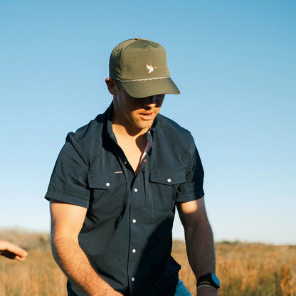 Poncho Men's Western Short Sleeve Performance - The Del Mar