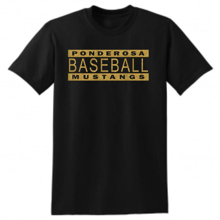 Pondo Baseball Basic BARS Tee- Matte or Glitter