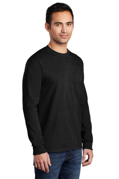 Port & Company® Long Sleeve Essential Pocket Tee