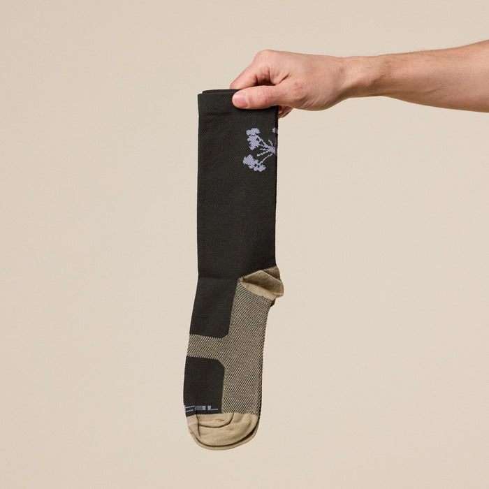 Portal - Pattern Active Sock - Dusky Green