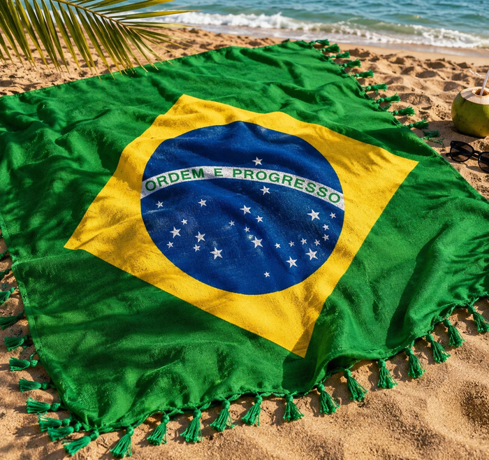 PRÉ- VENDA KIT  Bronzeada- Veloster Acelerador + Booster Autobronzeador + Canga do Brasil