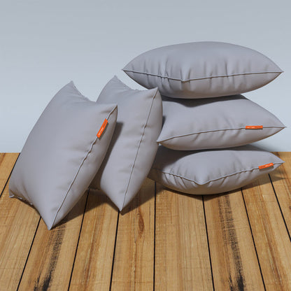 Premium|Fiber|Cushion|Fillers|Grey|Set|of|5