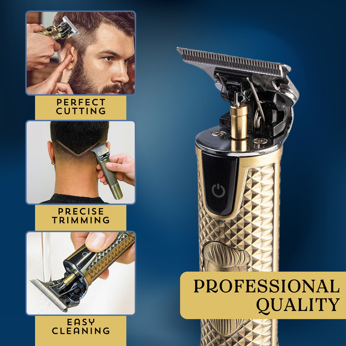 PrimeX Cordless Lithium Outlining Barber Trimmer Brass