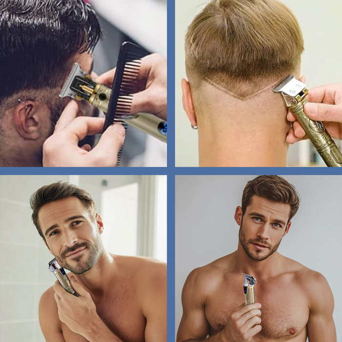 PrimeX Cordless Lithium Outlining Barber Trimmer Brass