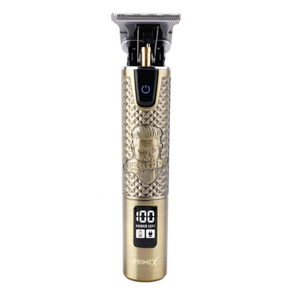 PrimeX Cordless Lithium Outlining Barber Trimmer Brass