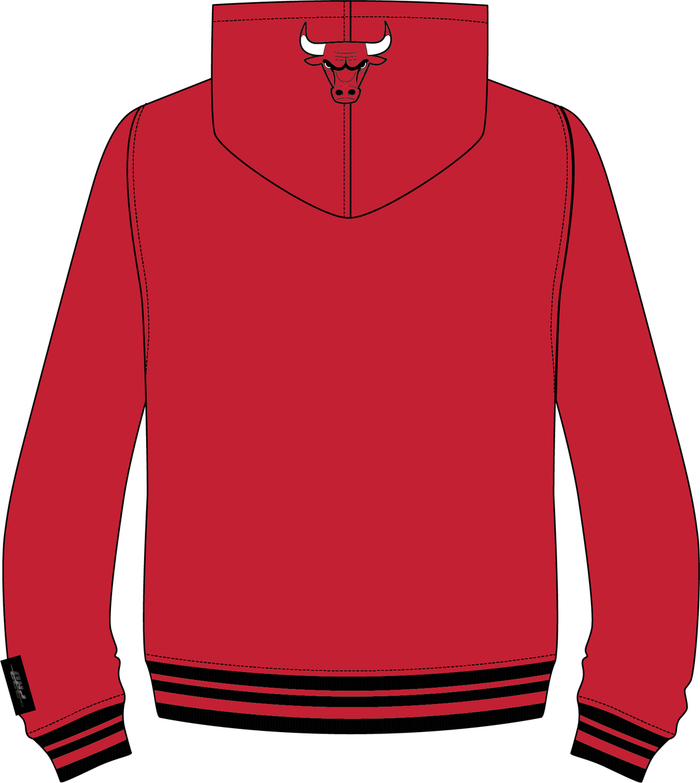 PRO STANDARD CHICAGO BULLS SCRIPT TAIL HOODIE - BCB5515426 - RED