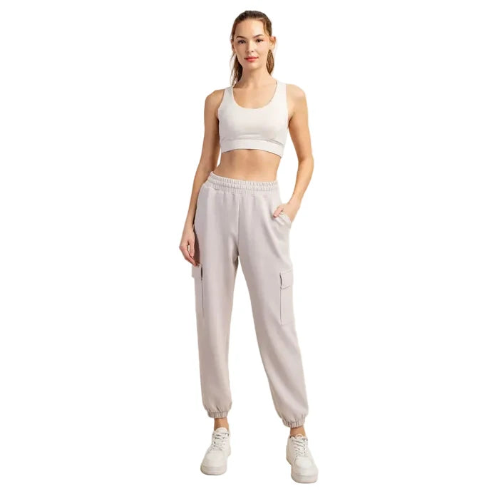 Rae Mode Women's Modal Scuba Cargo Joggers