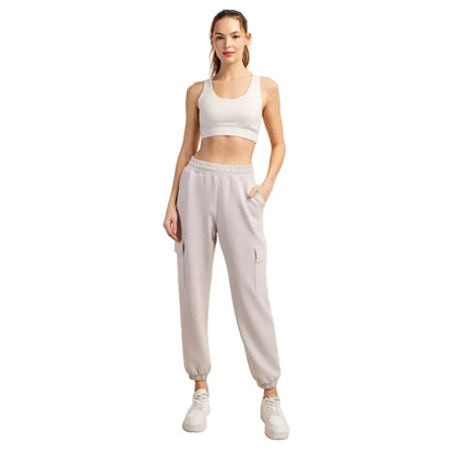 Rae Mode Women's Modal Scuba Cargo Joggers