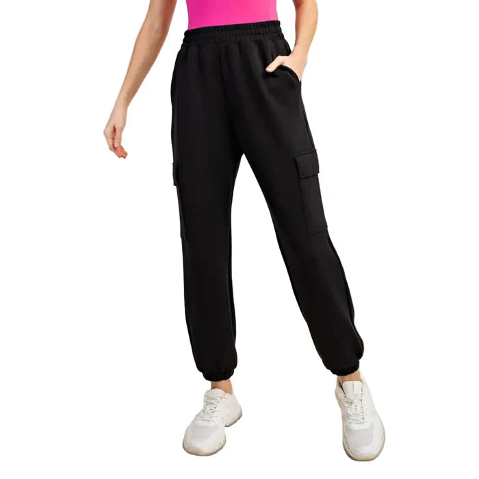 Rae Mode Women's Modal Scuba Cargo Joggers