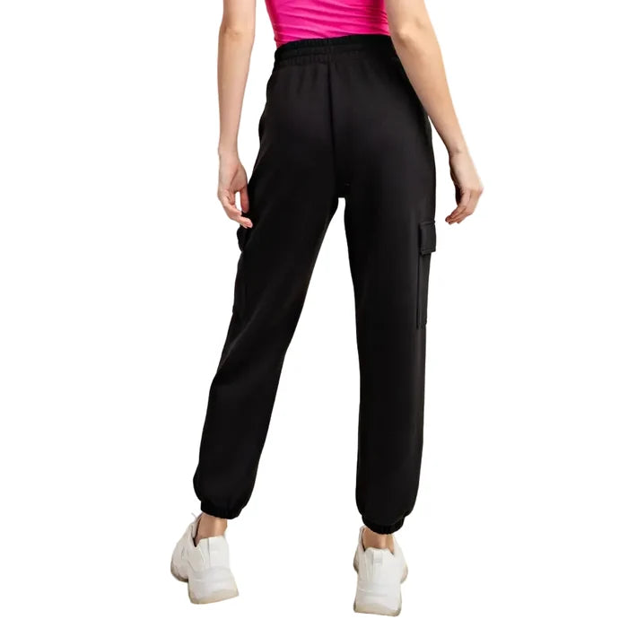 Rae Mode Women's Modal Scuba Cargo Joggers