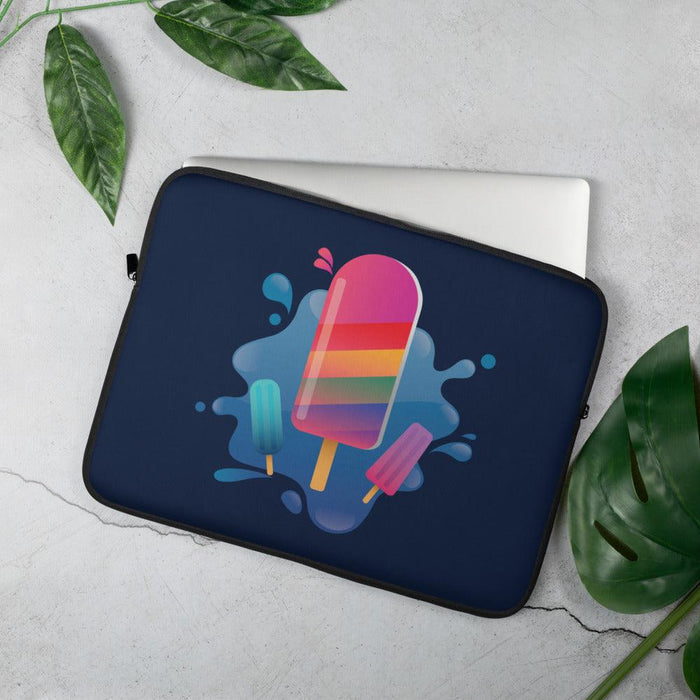Rainbow Popsicle Splashed! Laptop Sleeve - Billyforce Shop
