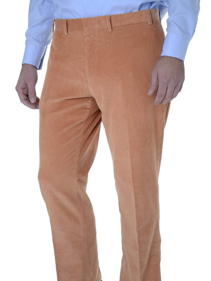 Ralph Lauren PANTS Ralph Lauren Trim Fit Tangerine Orange Corduroy Flat Front Cotton Pants