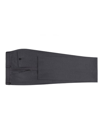 Raphael Men's Washable Flat Front Slim Fit Gray Dress Pants - The Suit Depot