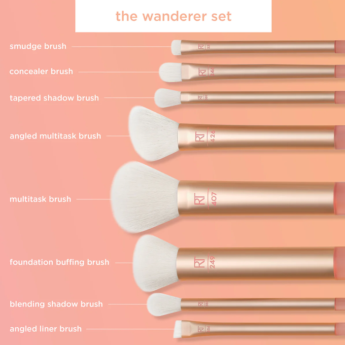 Real Techniques The Wanderer Make Up Brush Set