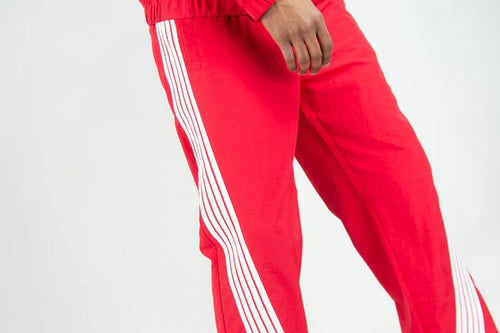 REBEL MINDS STRIPE NYLON PANTS - A00-14405 - RED