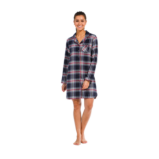 Rebelle Sleeping Bottons Dress Scotish Pattern