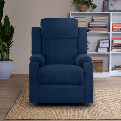 Recliner|R6|Single|Seater|Fabric|Recliner|Berry|Blue