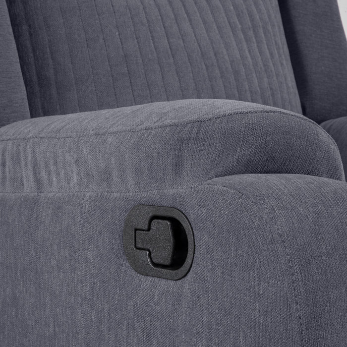Recliner|R6|Single|Seater|Fabric|Recliner|Sesame|Grey
