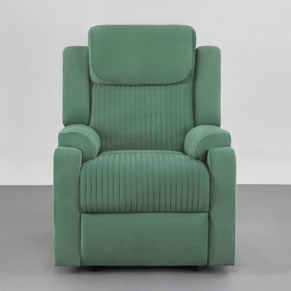 Recliner|R6|Single|Seater|Suede|Fabric|Recliner|Basil|Green