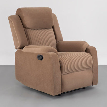 Recliner|R6|Single|Seater|Suede|Fabric|Recliner|Mocha|Brown