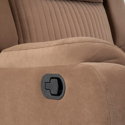 Recliner|R6|Single|Seater|Suede|Fabric|Recliner|Mocha|Brown