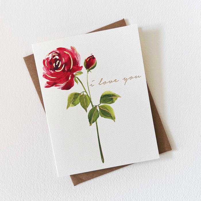 Red Rose Love Greeting Card