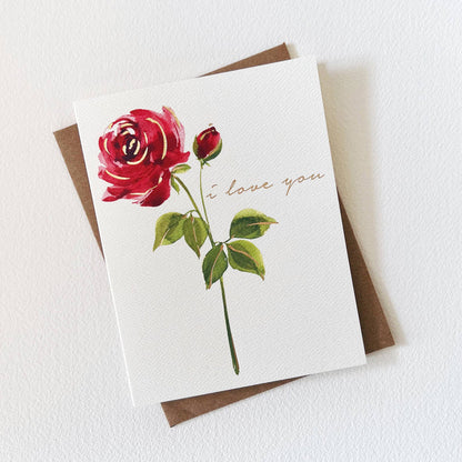 Red Rose Love Greeting Card