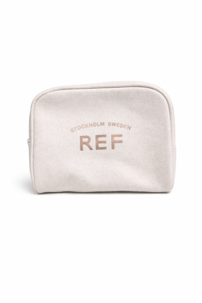 REF Beige Cosmetic Bag
